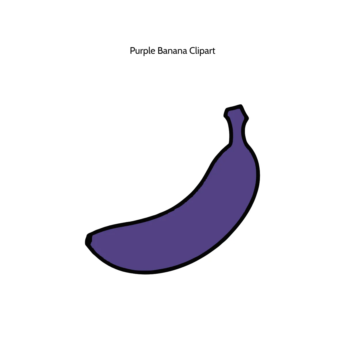 Free Purple Banana Clipart Template to Edit Online