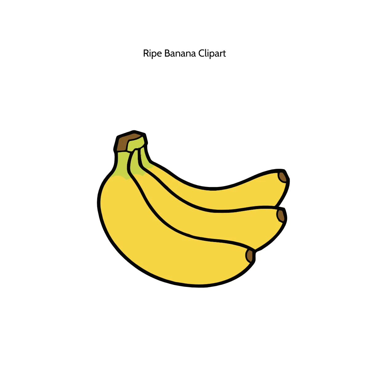 Free Ripe Banana Clipart Template to Edit Online