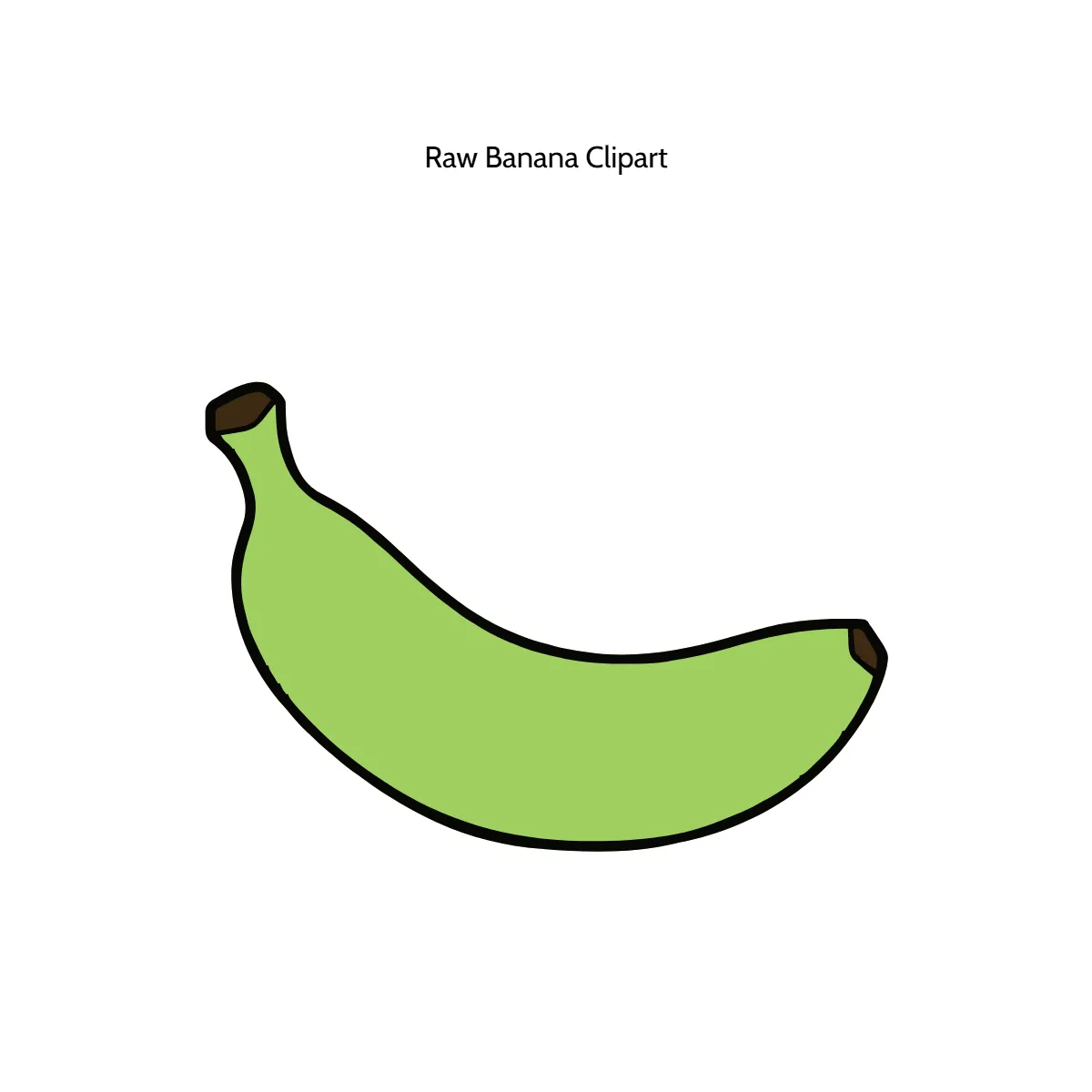 Free Raw Banana Clipart Template to Edit Online