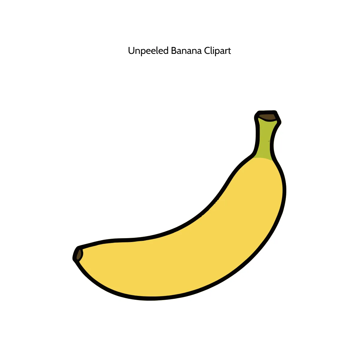 Free Unpeeled Banana Clipart Template to Edit Online