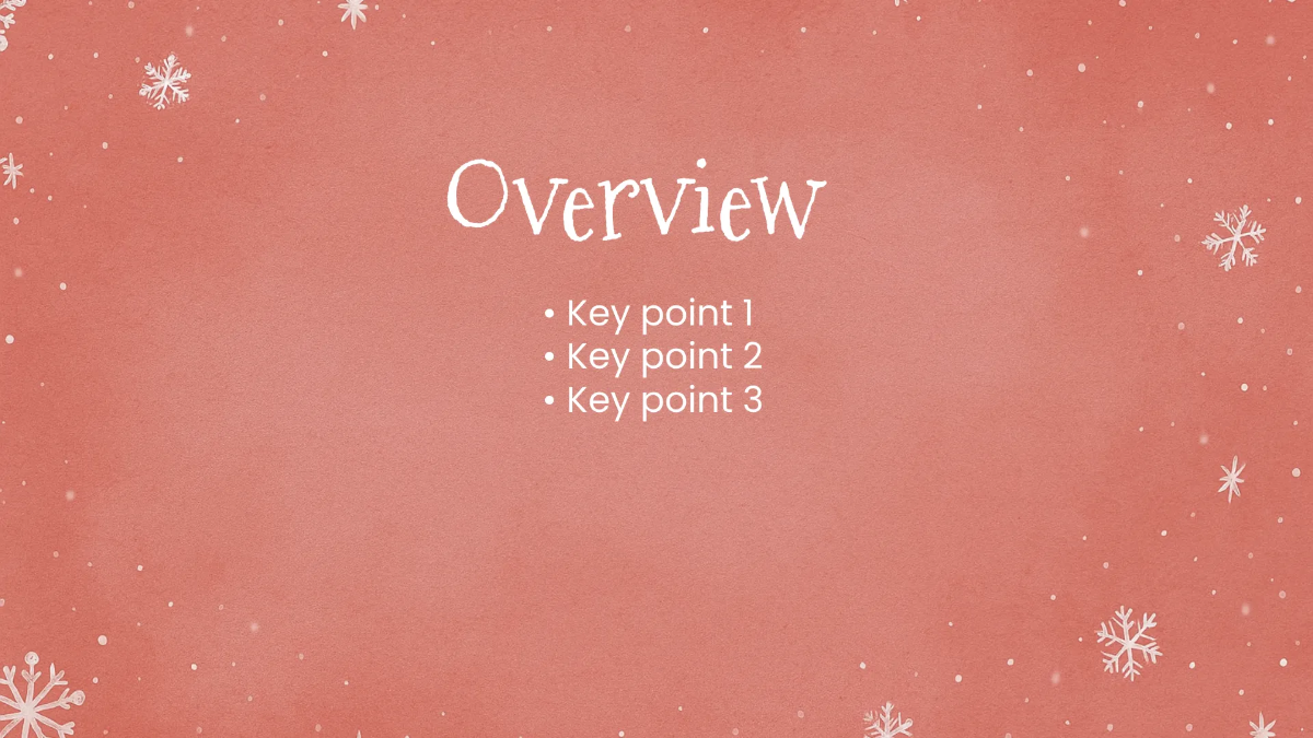 Free Christmas Blank Presentation Template to Edit Online