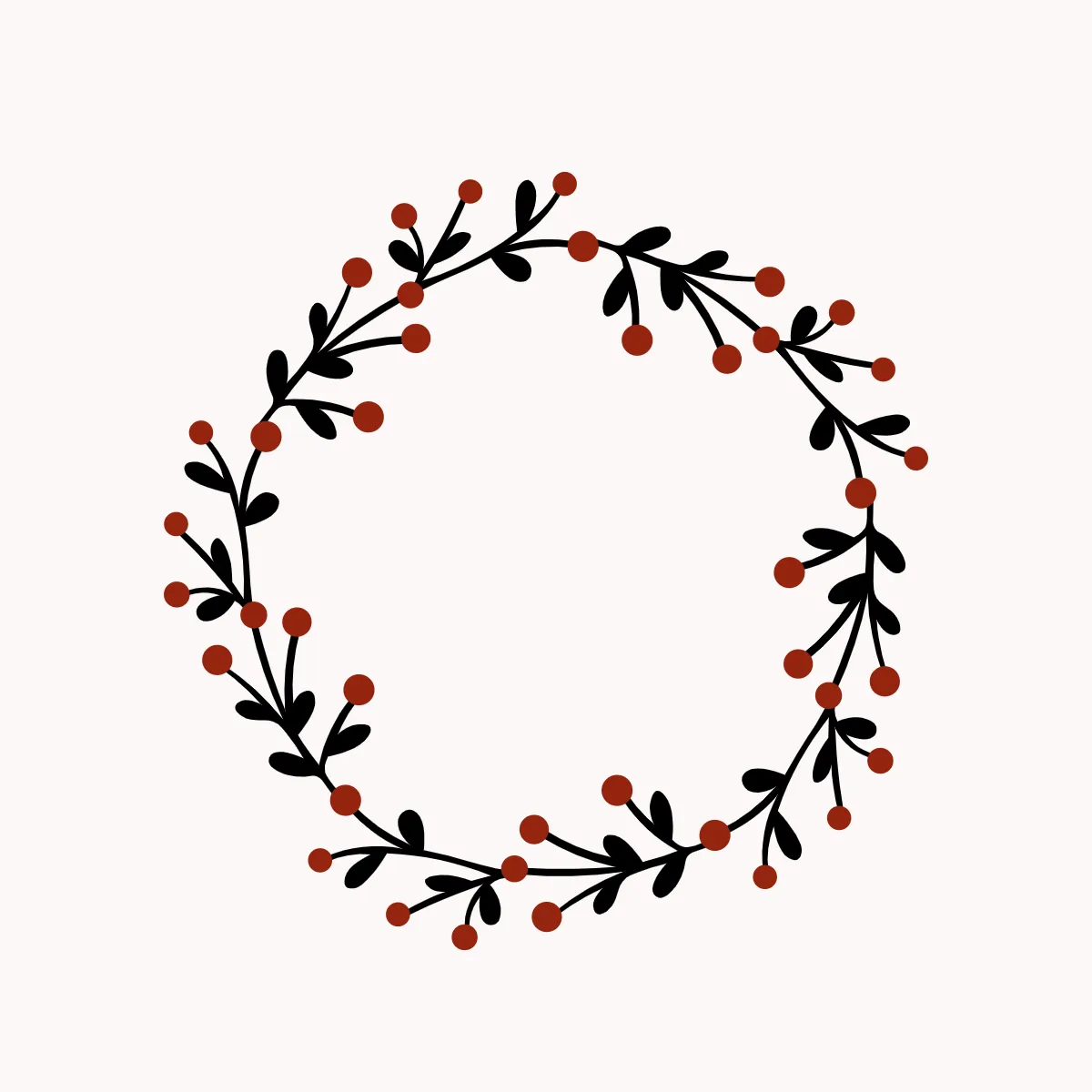 Free Berry Christmas Wreath Clipart Template to Edit Online Free Berry Christmas Wreath Clipart Template to Edit Online