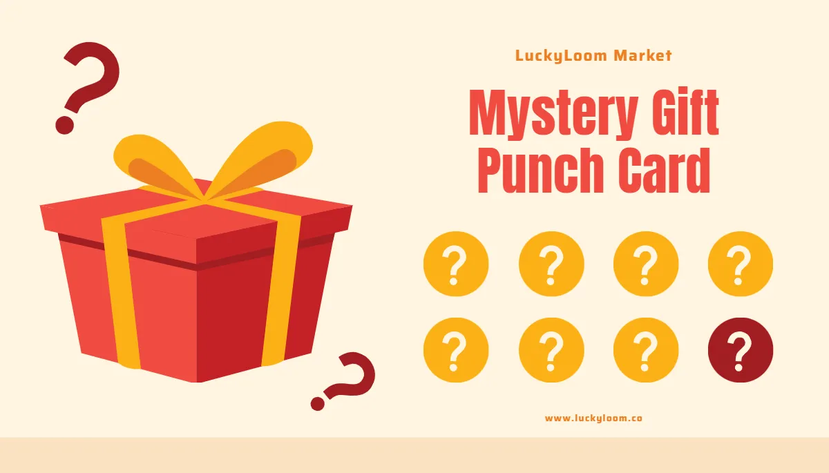 Free Mystery Gift Punch Card Template to Edit Online