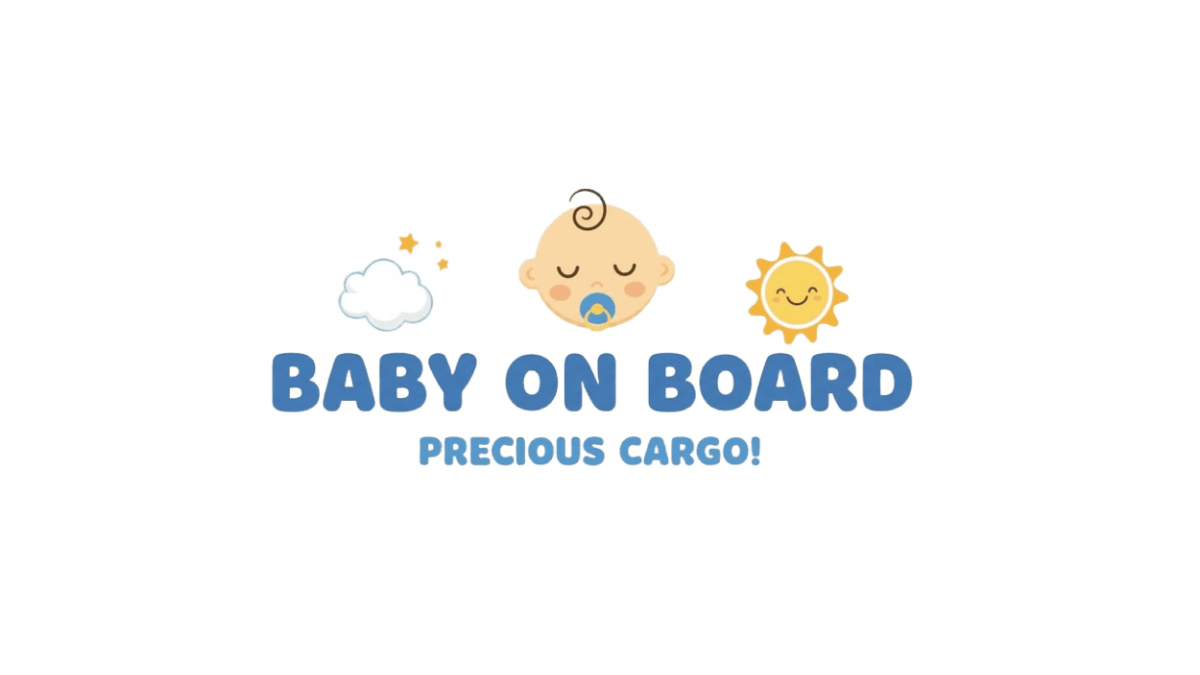 Free Baby on Board Bumper Sticker Template to Edit Online