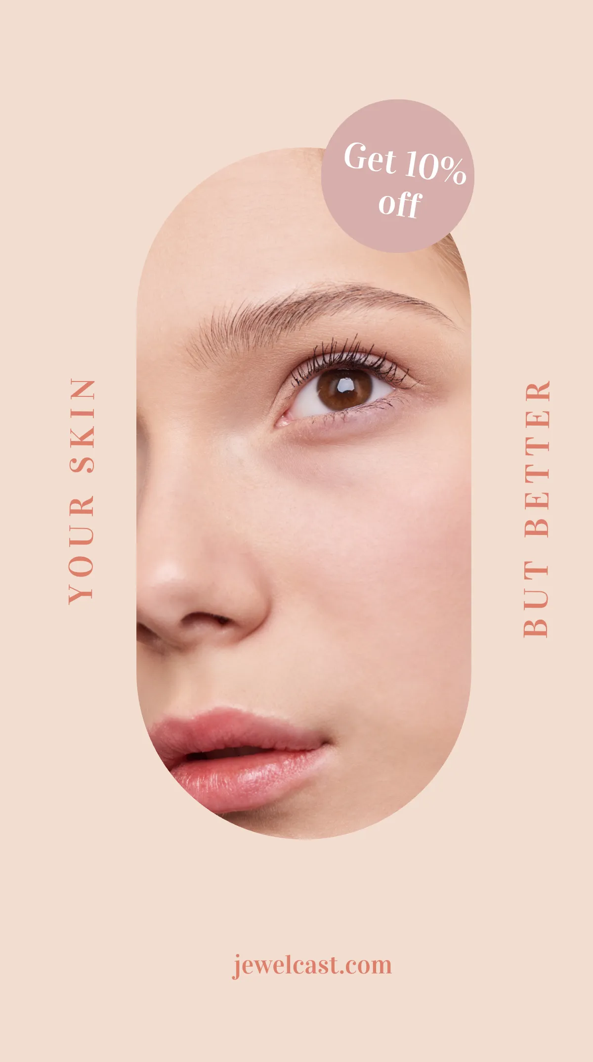 Free Beauty Influencer Instagram Story Template to Edit Online