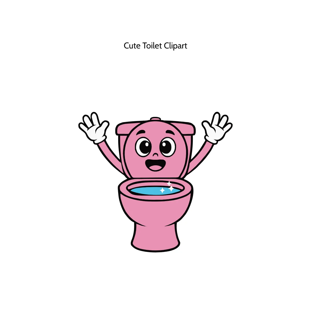 Cute Toilet Clipart