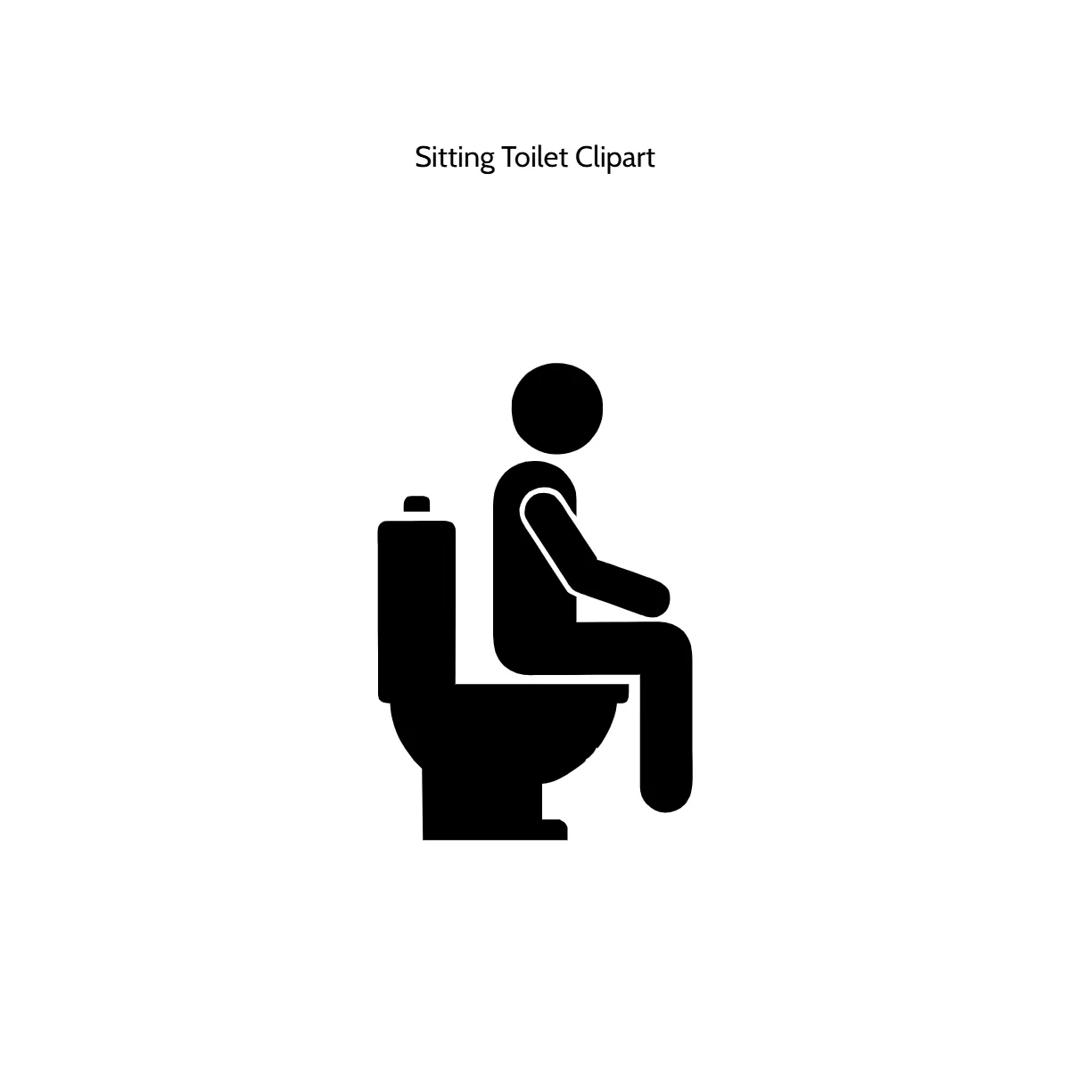 Sitting Toilet Clipart