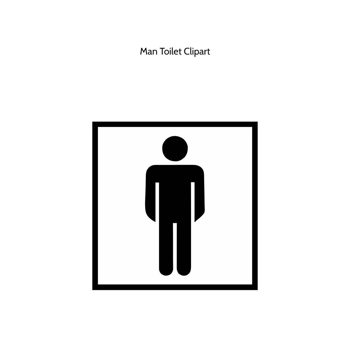 Man Toilet Clipart