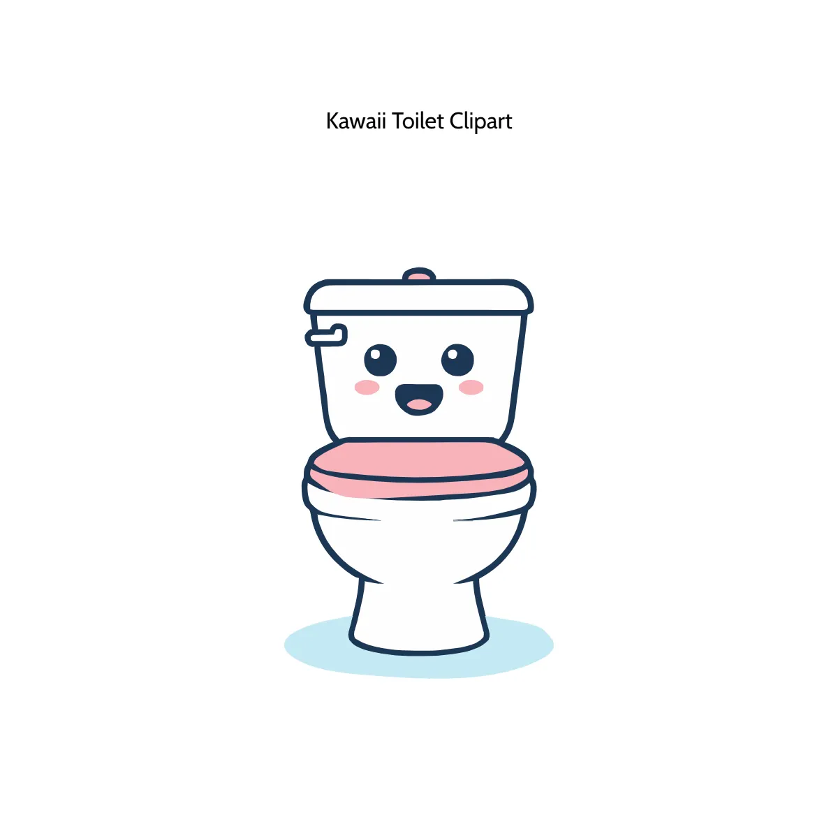 Kawaii Toilet Clipart