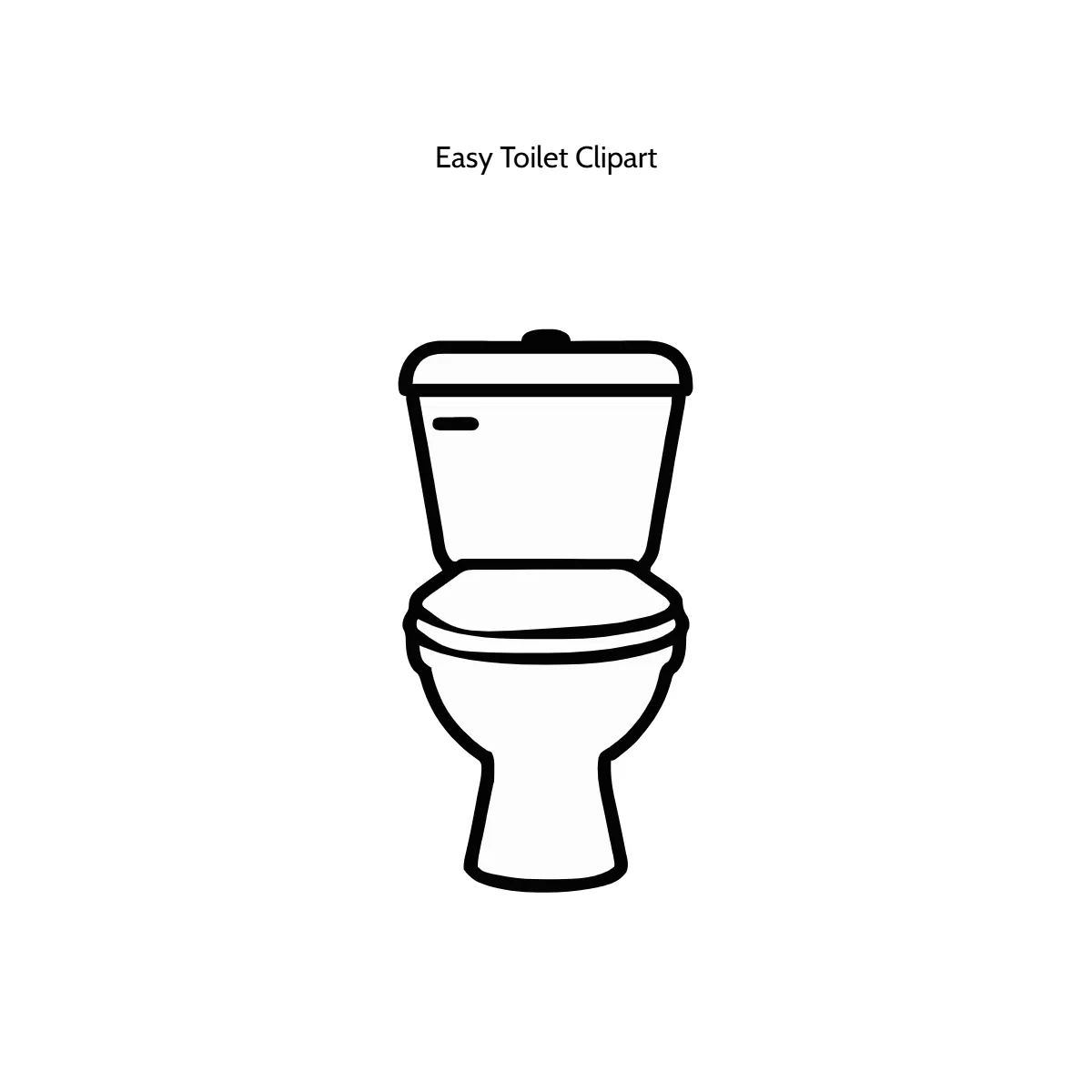 Easy Toilet Clipart