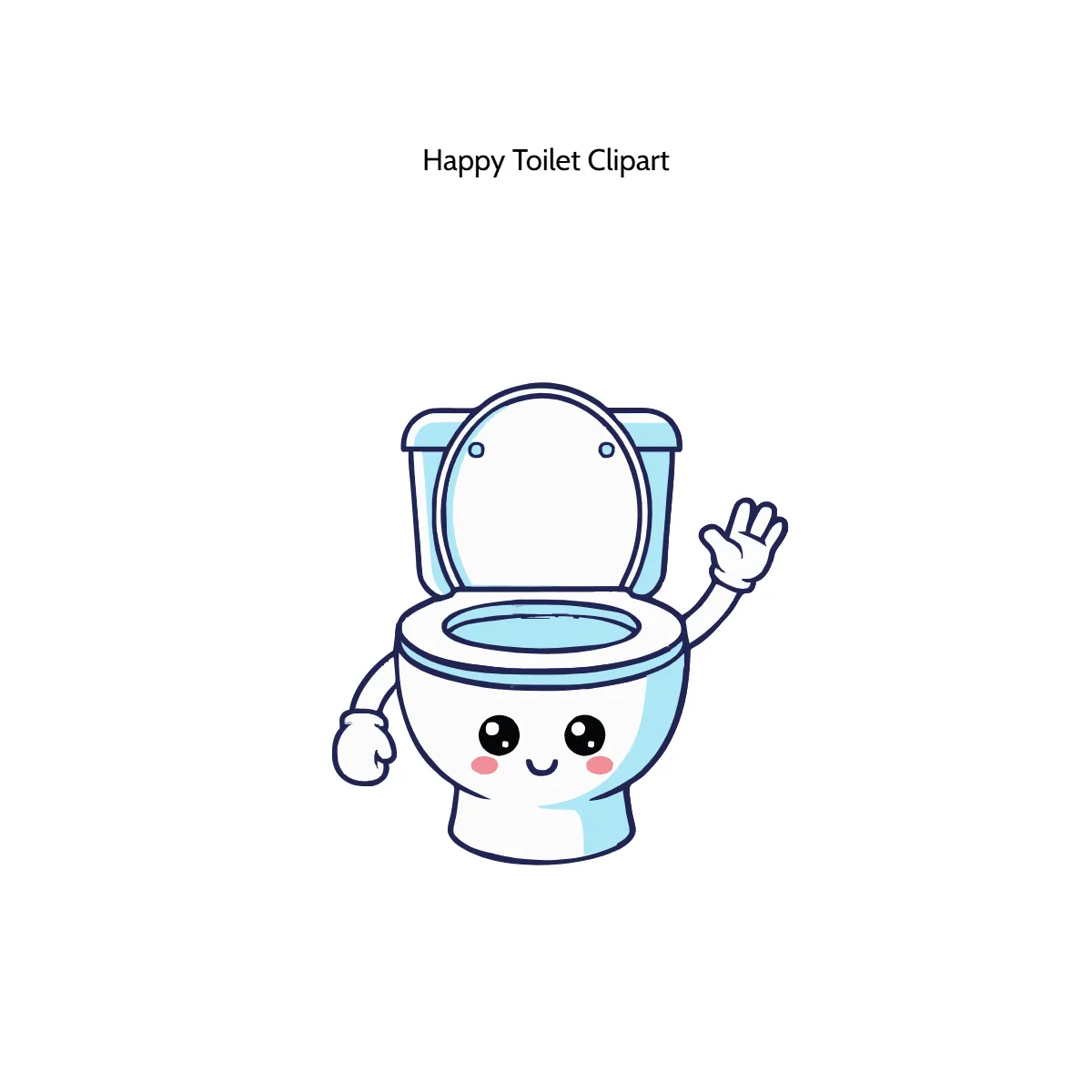 Happy Toilet Clipart