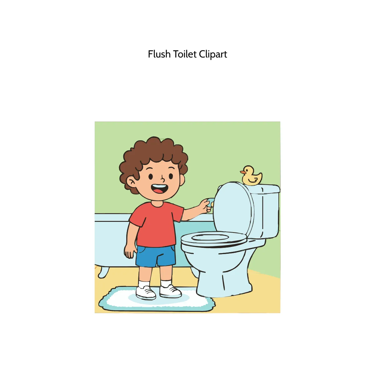 Flush Toilet Clipart