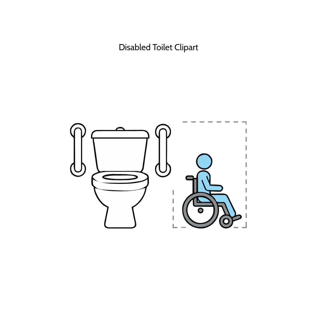 Free Disabled Toilet Clipart Template to Edit Online