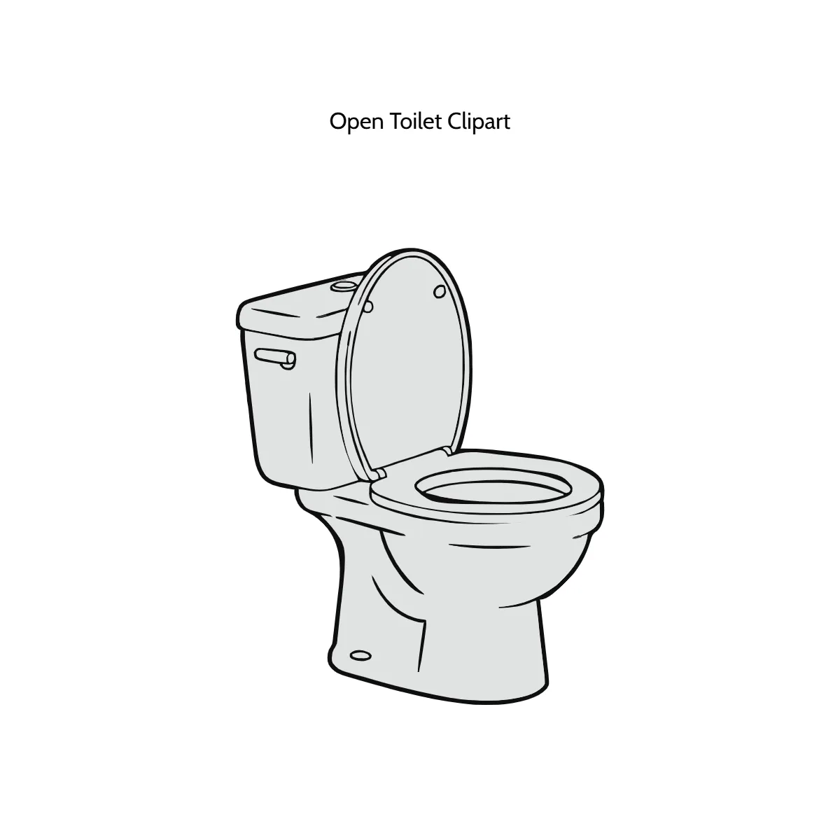 Free Open Toilet Clipart Template to Edit Online