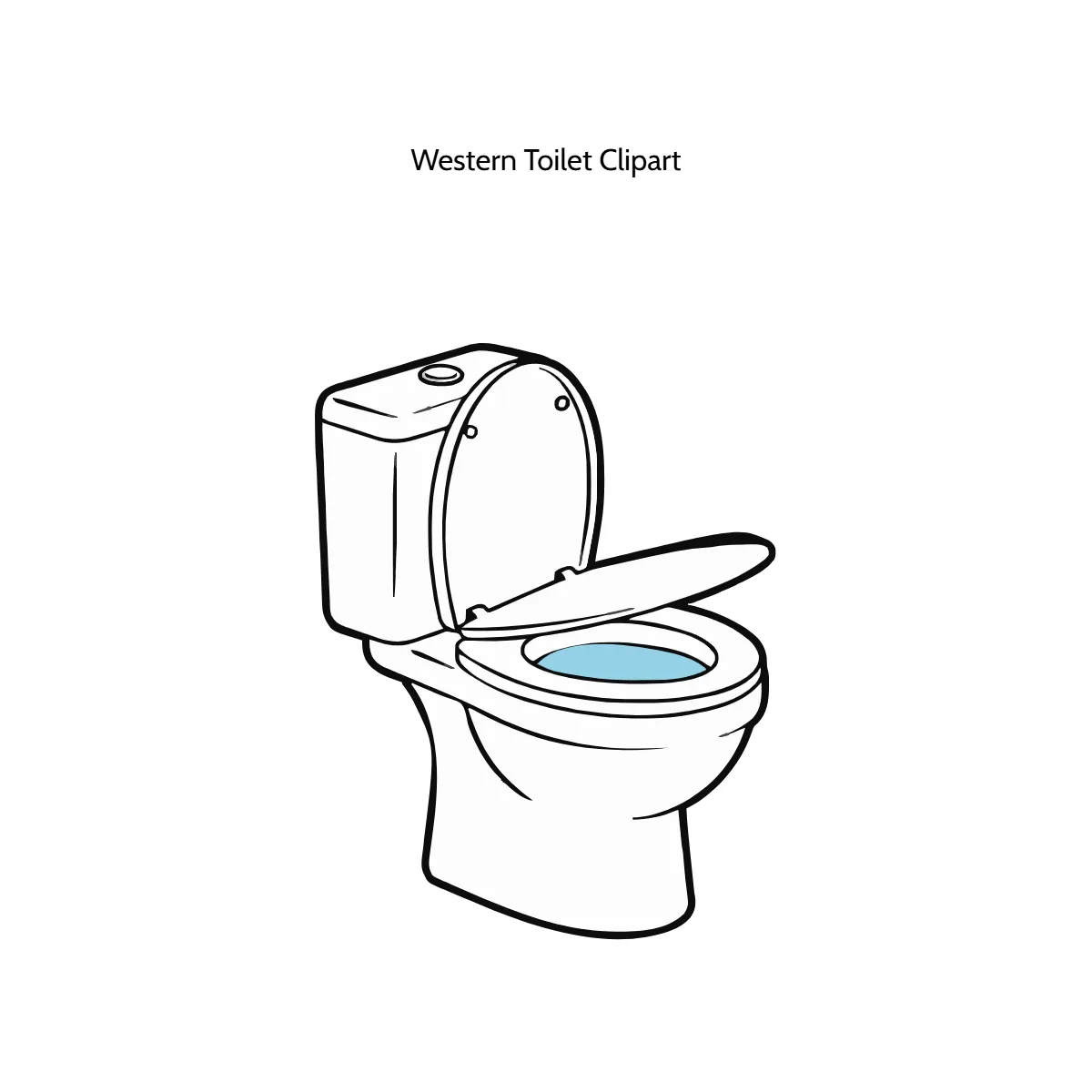 Free Western Toilet Clipart Template to Edit Online