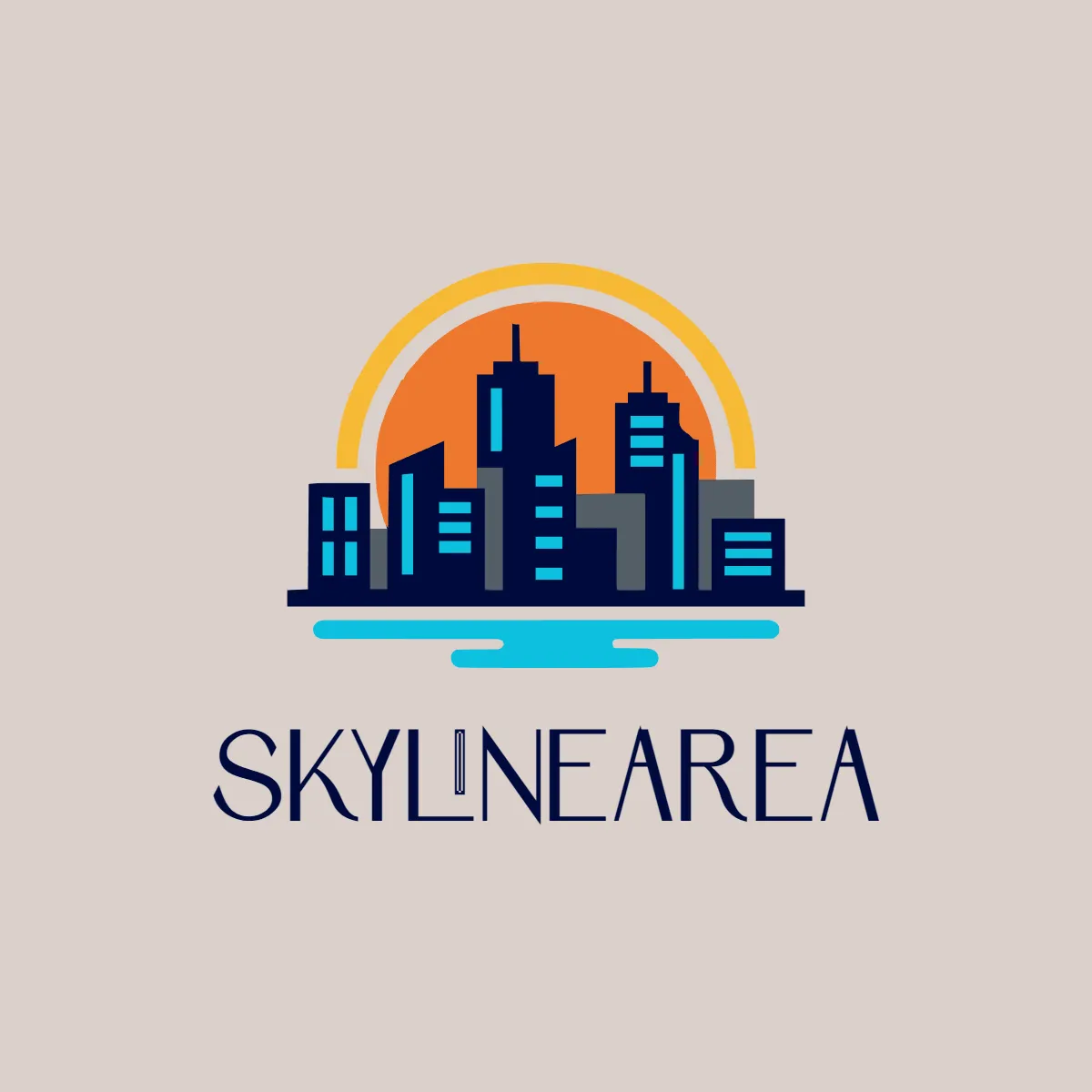 Free Skyline Hotel Logo Template to Edit Online