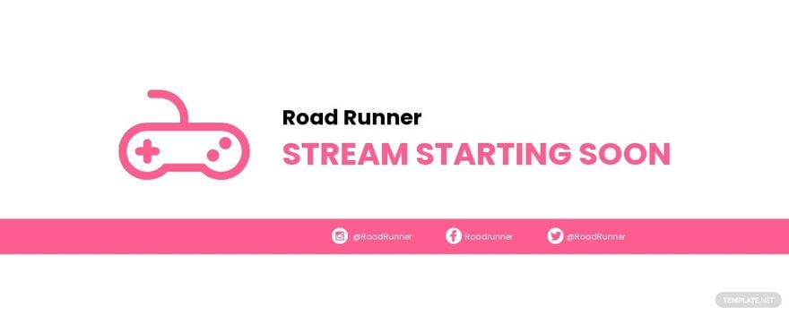 Twitch Stream Starting Soon Banner Template