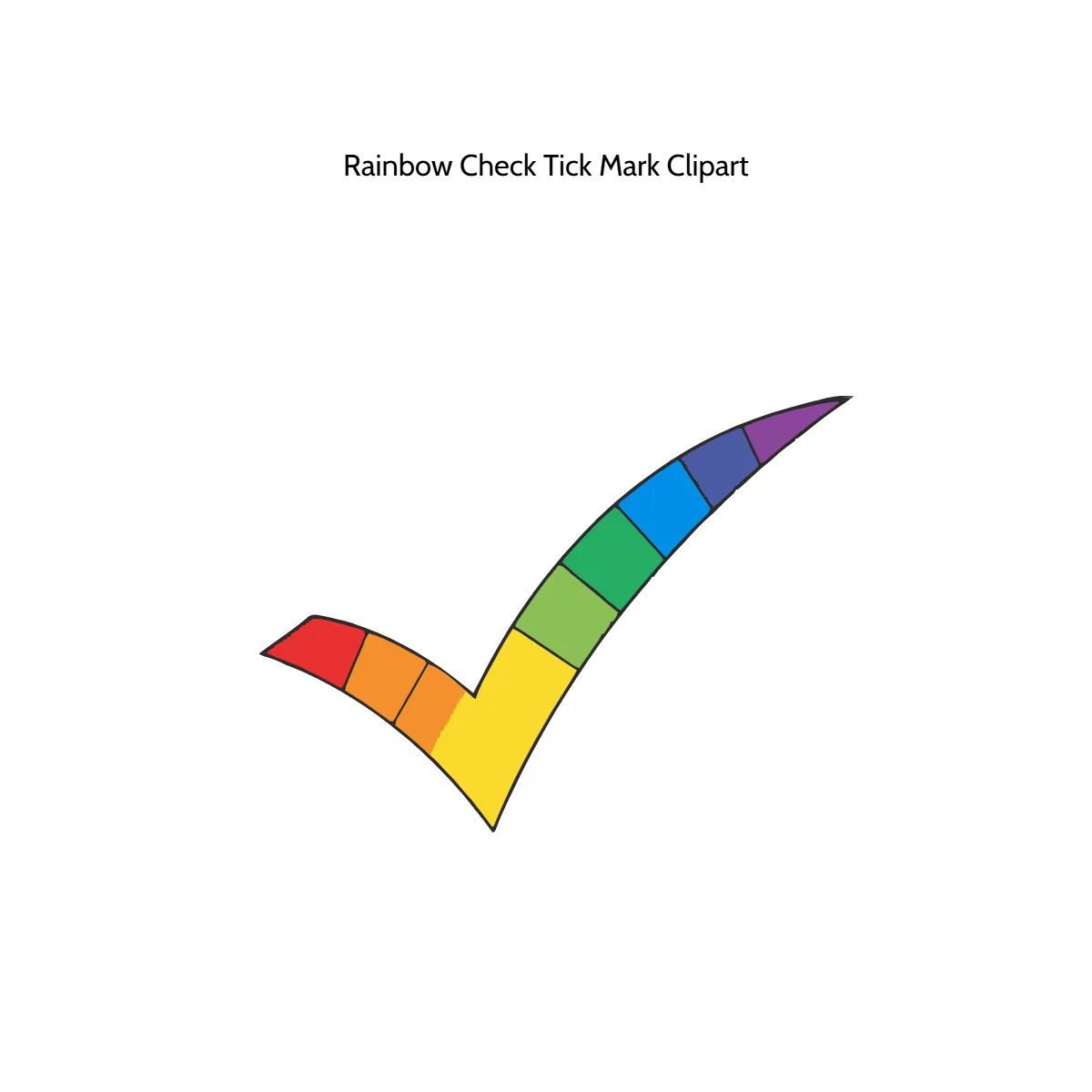 Free Rainbow Check Tick Mark Clipart Template to Edit Online Free Rainbow Check Tick Mark Clipart Template to Edit Online