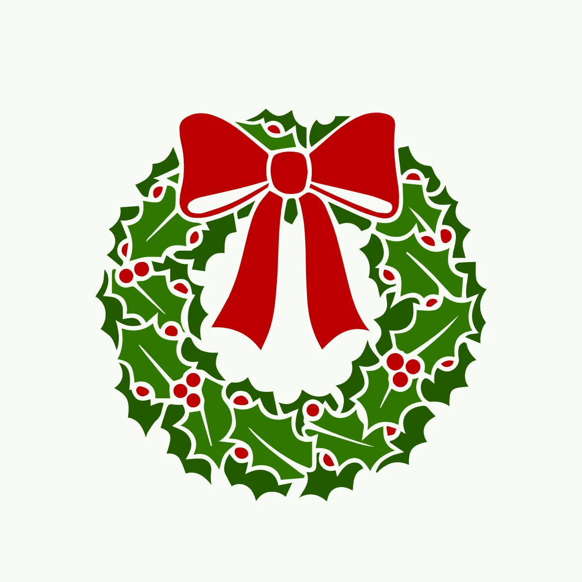 Free Christmas Wreath Clipart Template to Edit Online