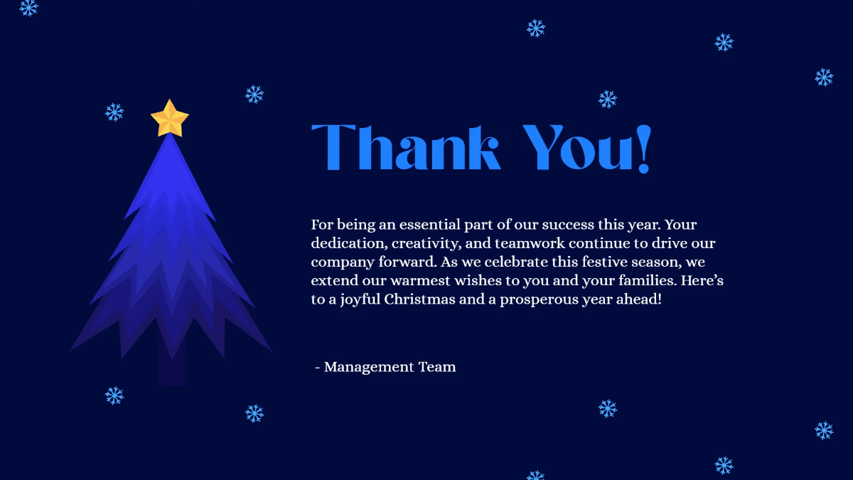 Free Professional Christmas Presentation Template to Edit Online
