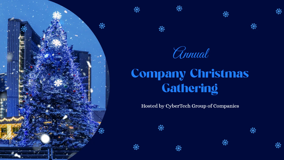 Free Professional Christmas Presentation Template to Edit Online