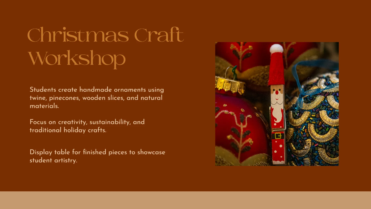 Free Rustic Christmas Presentation Template to Edit Online