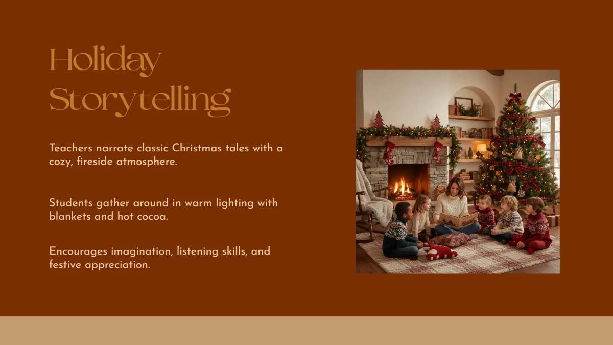 Free Rustic Christmas Presentation Template to Edit Online