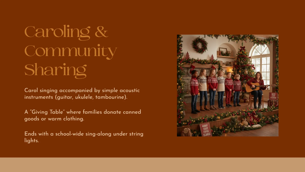 Free Rustic Christmas Presentation Template to Edit Online