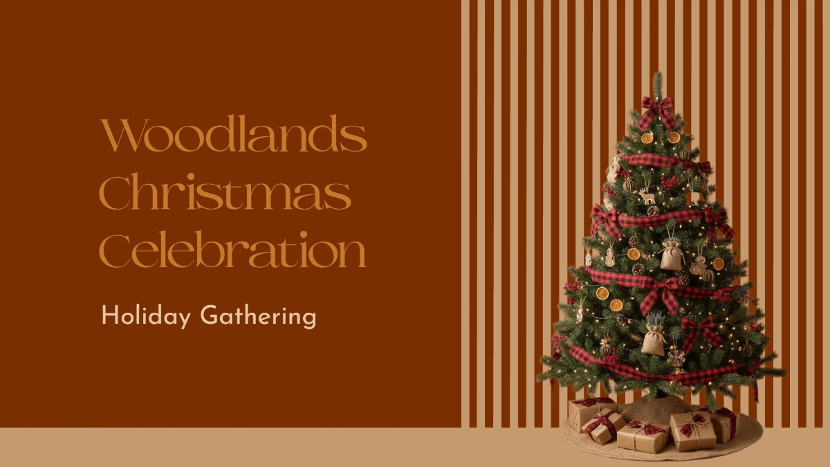 Free Rustic Christmas Presentation Template to Edit Online