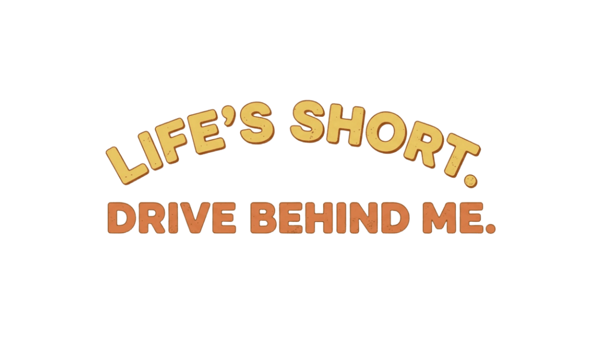 Free Life’s Short. Drive Behind Me. Bumper Sticker to Edit Online