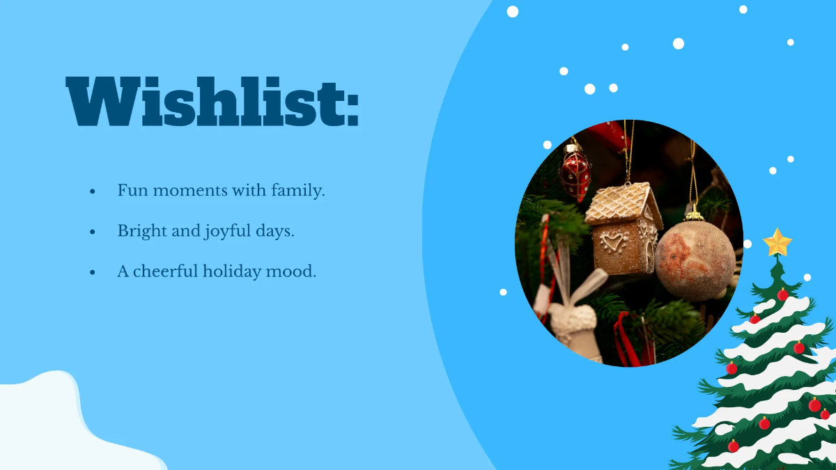 Free Hello Christmas Presentation Template to Edit Online