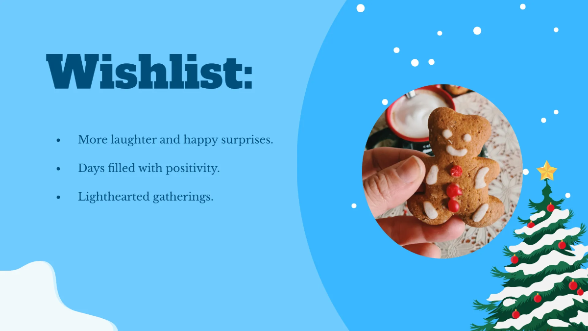 Free Hello Christmas Presentation Template to Edit Online