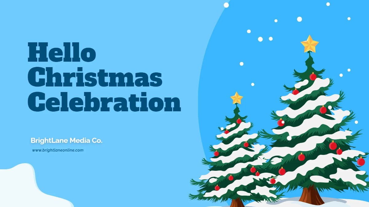 Hello Christmas Presentation Template