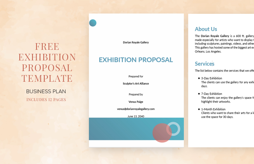 Exhibition Proposal Template in Pages, Word, Google Docs - Download | Template.net