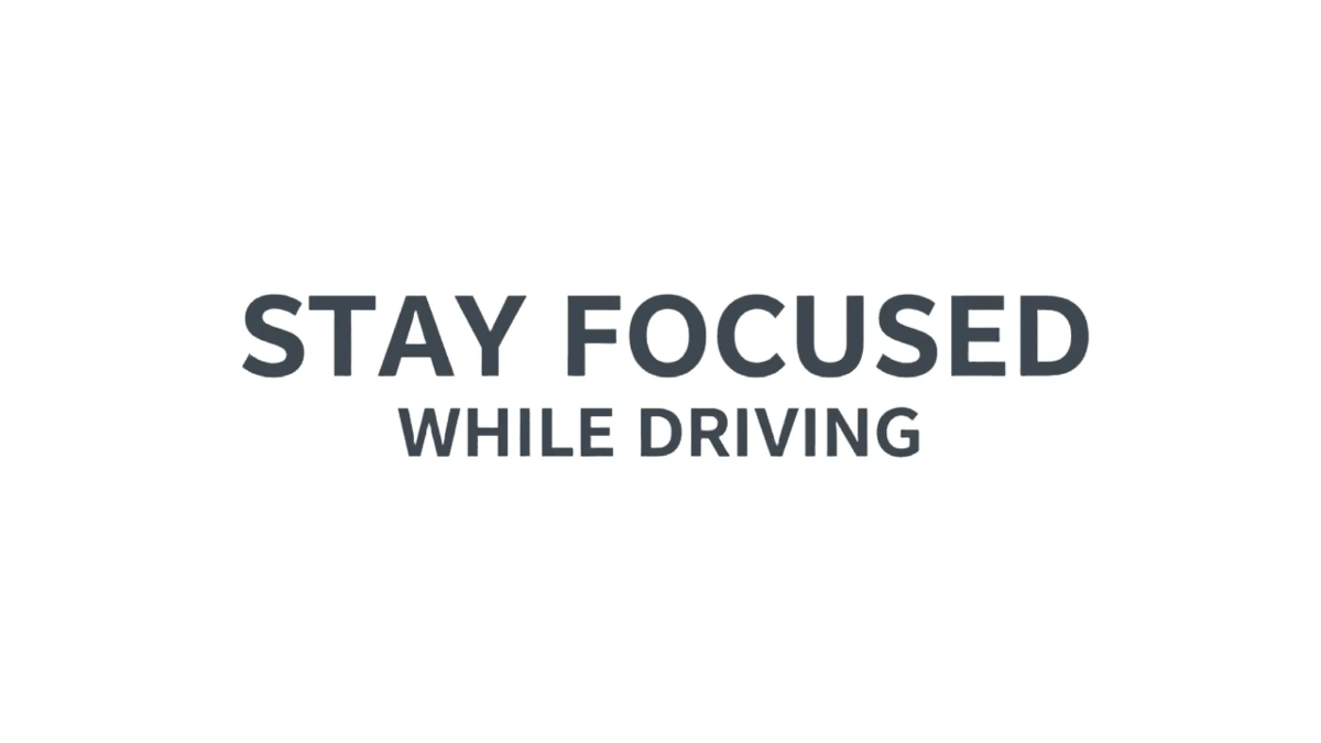 Free Stay Focused While Driving Bumper Sticker to Edit Online