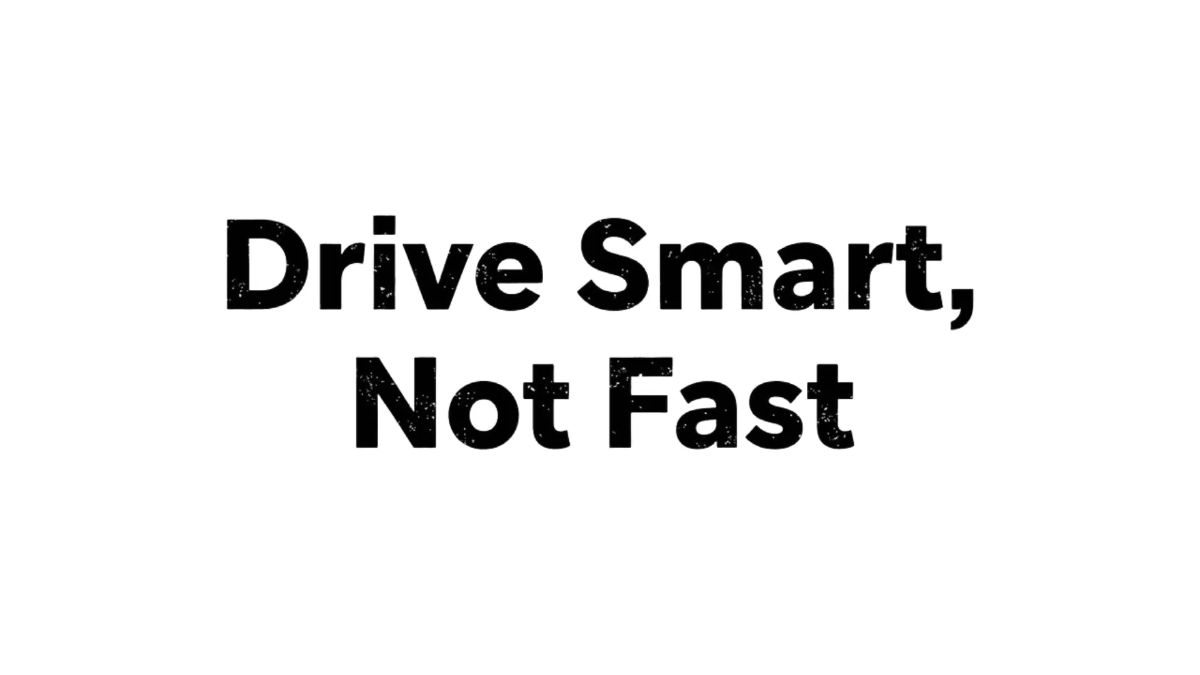 Free Drive Smart, Not Fast Bumper Sticker to Edit Online
