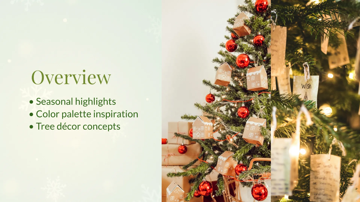 Free Christmas Tree Presentation Template to Edit Online