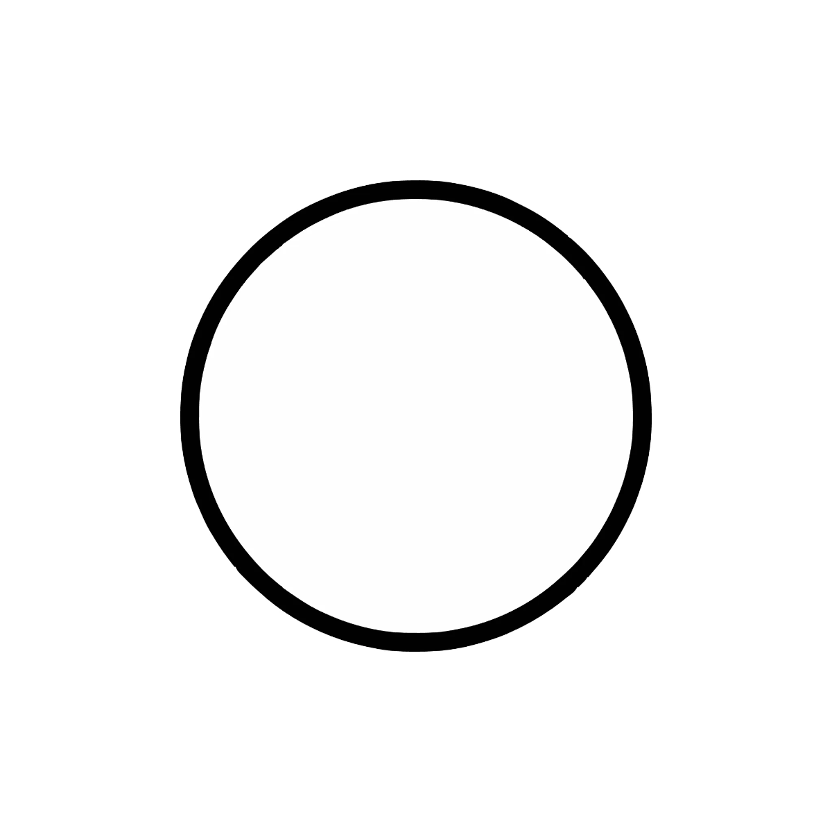Free Circle Outline Shape Template to Edit Online