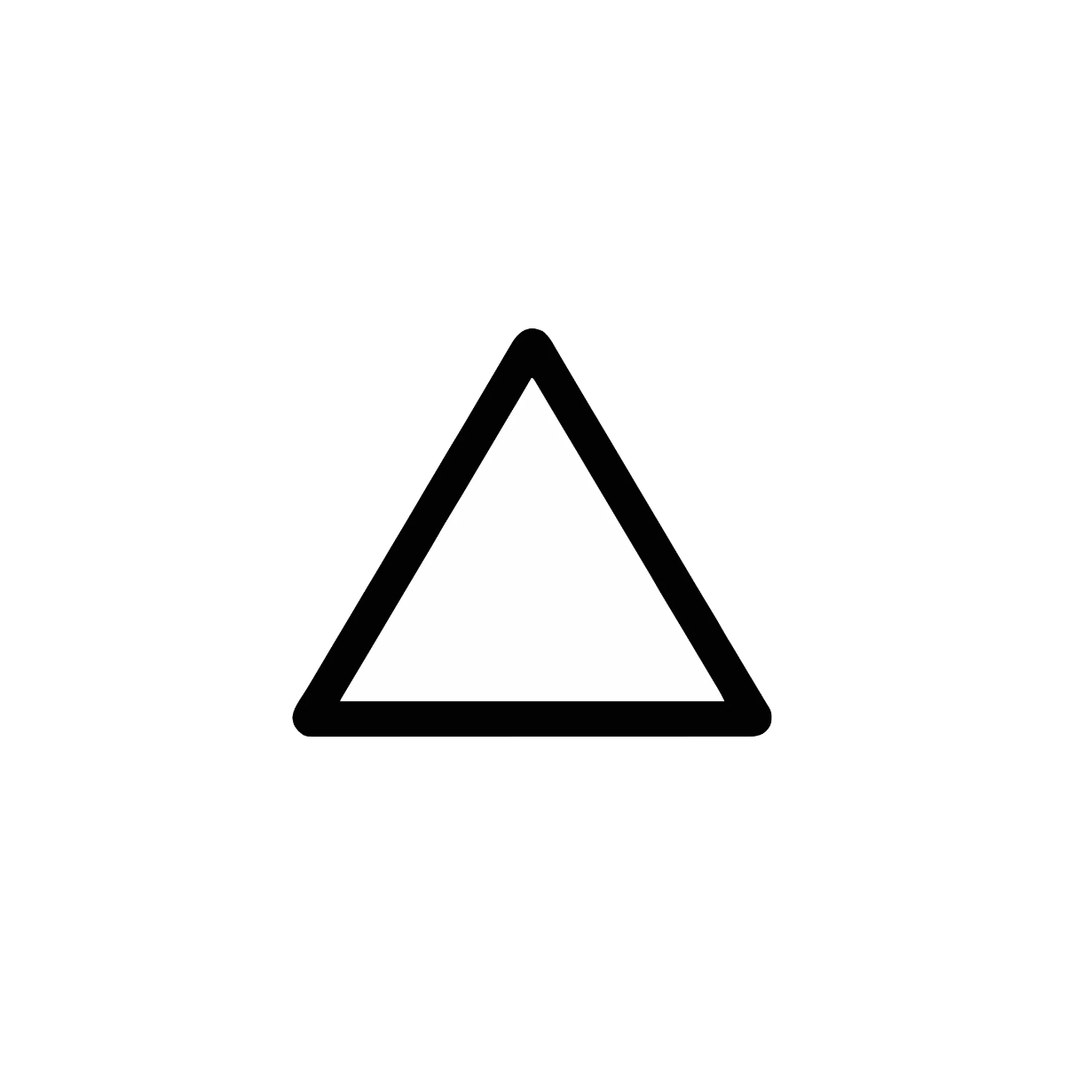 Free Triangle Outline Shape Template to Edit Online