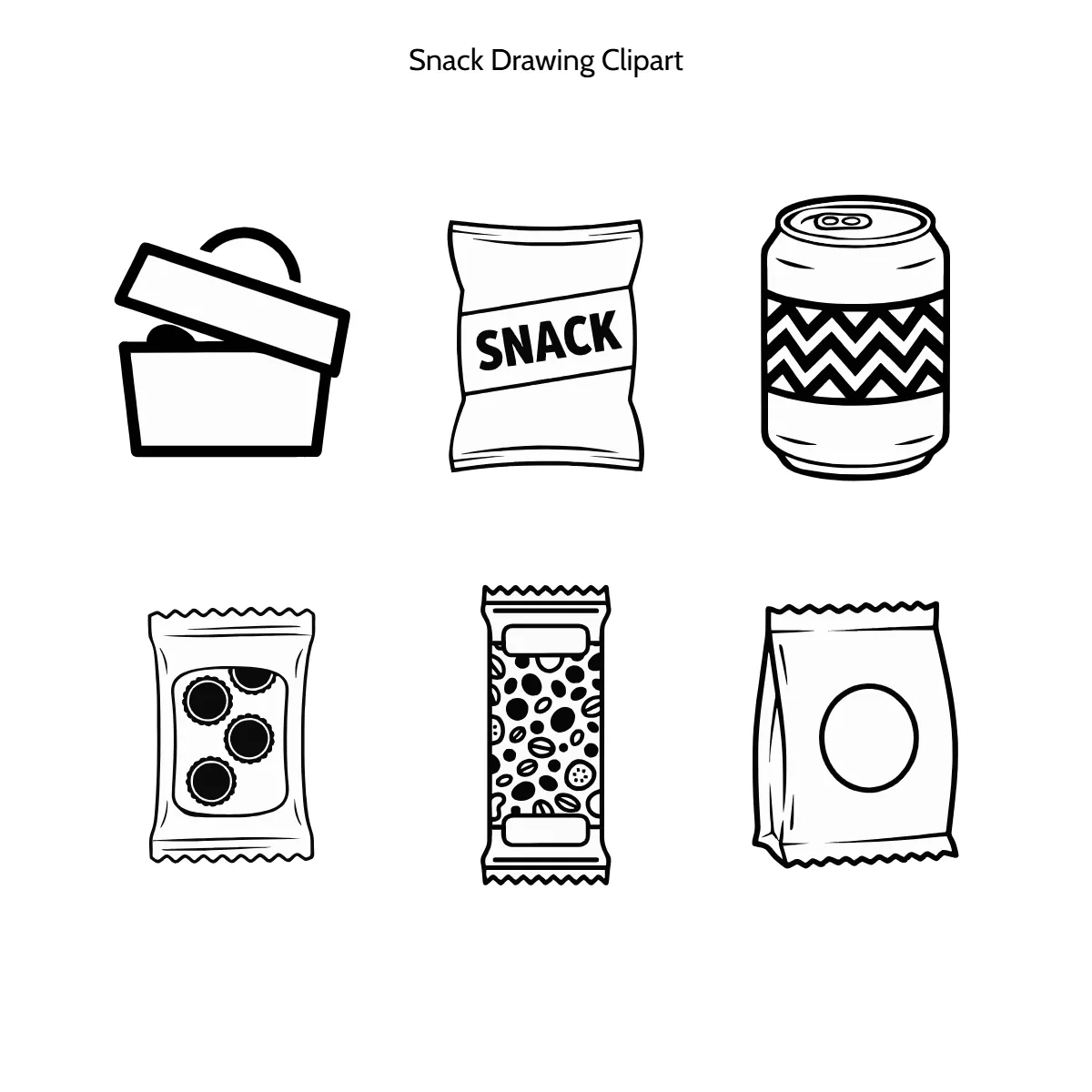 Free Snack Drawing Clipart Template to Edit Online Free Snack Drawing Clipart Template to Edit Online