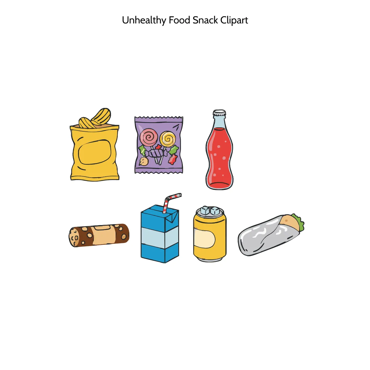 Free Unhealthy Food Snack Vector Clipart (PNG, SVG) to Edit Online Free Unhealthy Food Snack Vector Clipart (PNG, SVG) to Edit Online