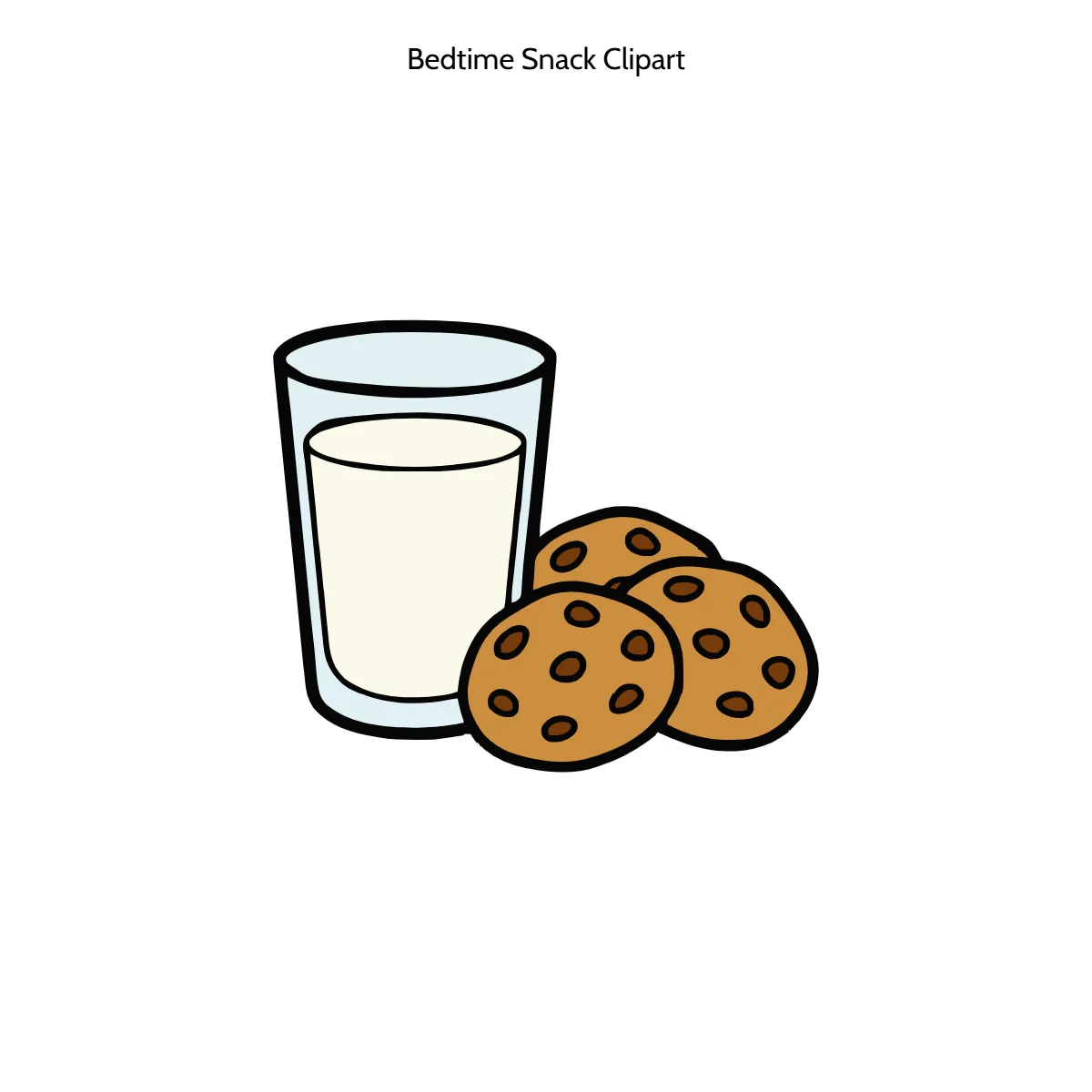 Free Bedtime Snack Clipart Template to Edit Online
