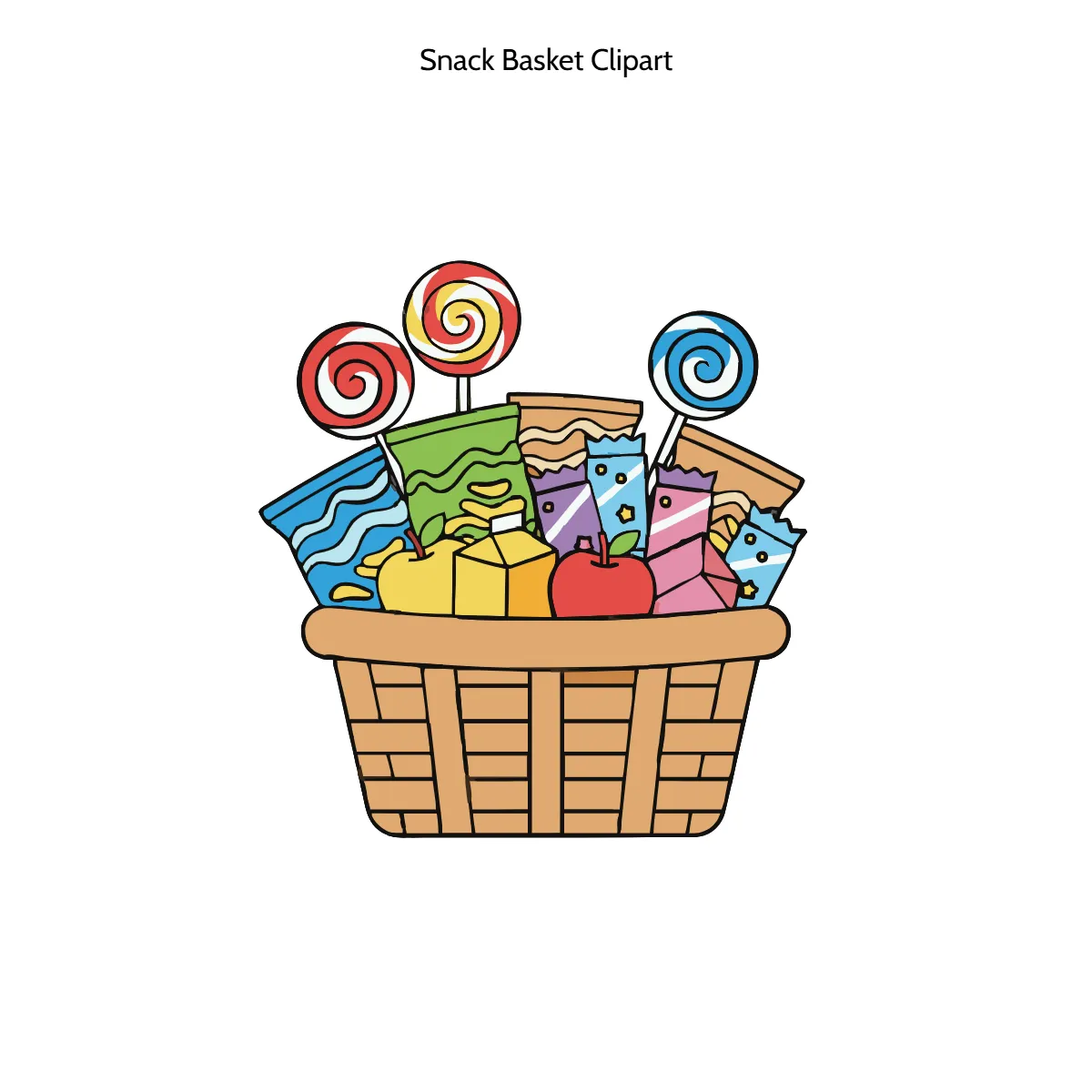 Free Snack Basket Clipart Template to Edit Online Free Snack Basket Clipart Template to Edit Online