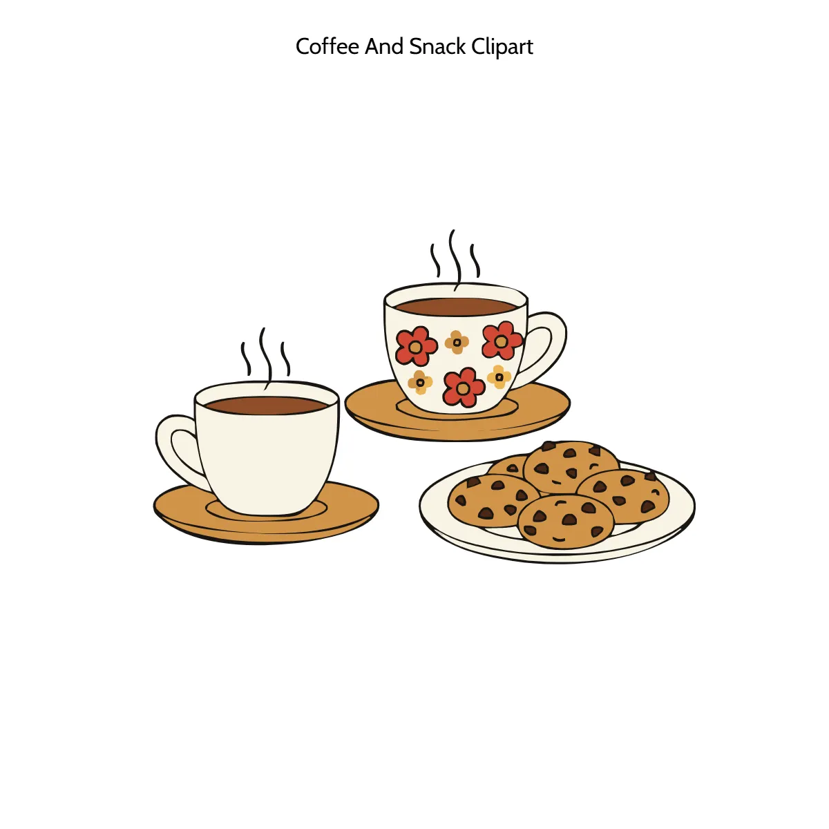 Free Coffee And Snack Clipart Template to Edit Online