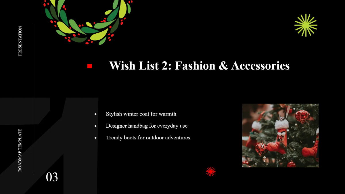 Free Wonderful Christmas Presentation Template to Edit Online