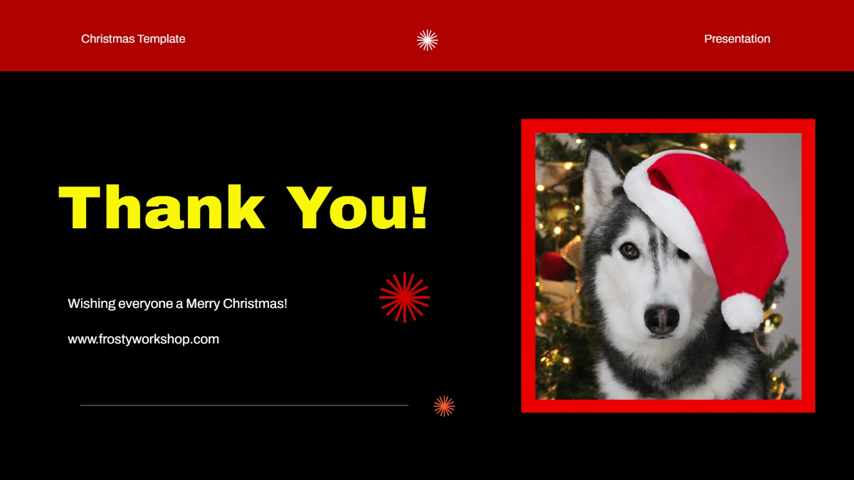 Free Animals Christmas Presentation Template to Edit Online