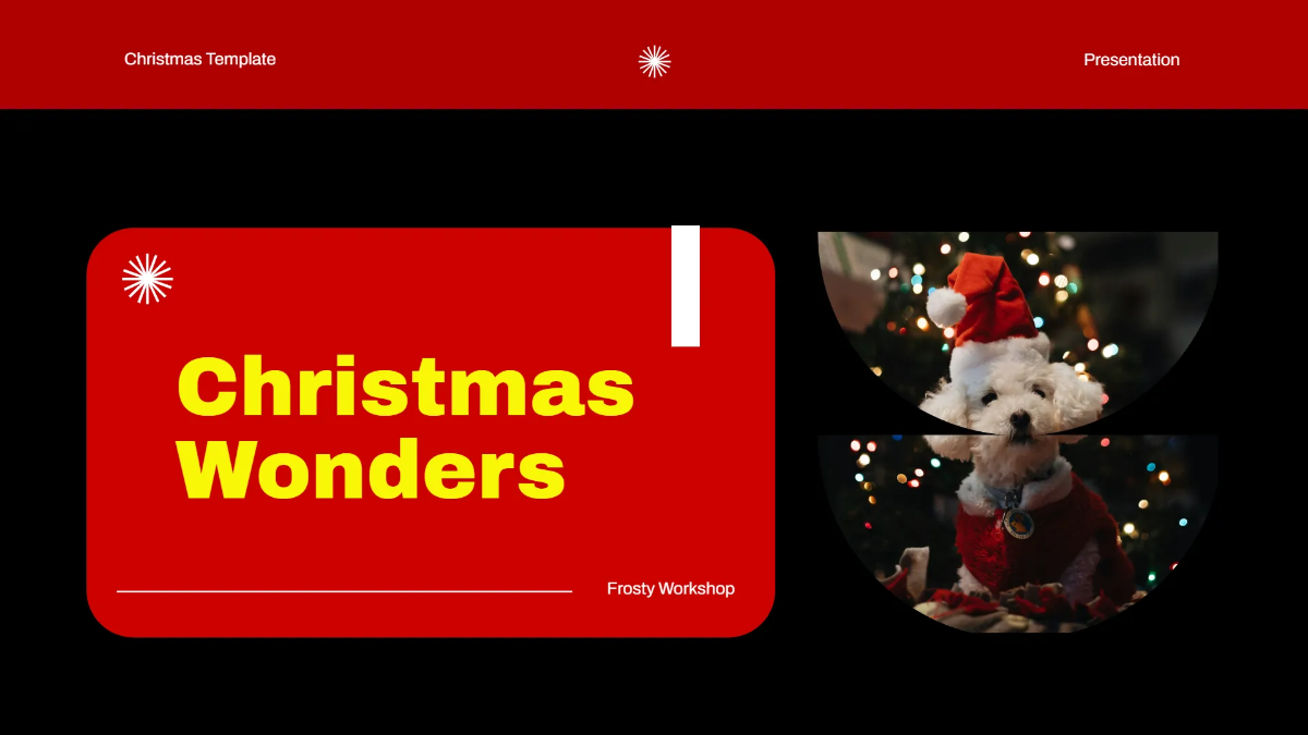 Free Animals Christmas Presentation Template to Edit Online