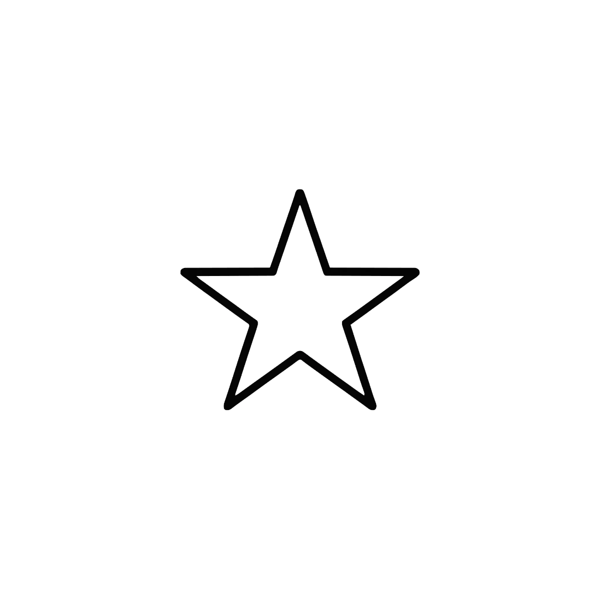 Free Star Outline Shape Template to Edit Online