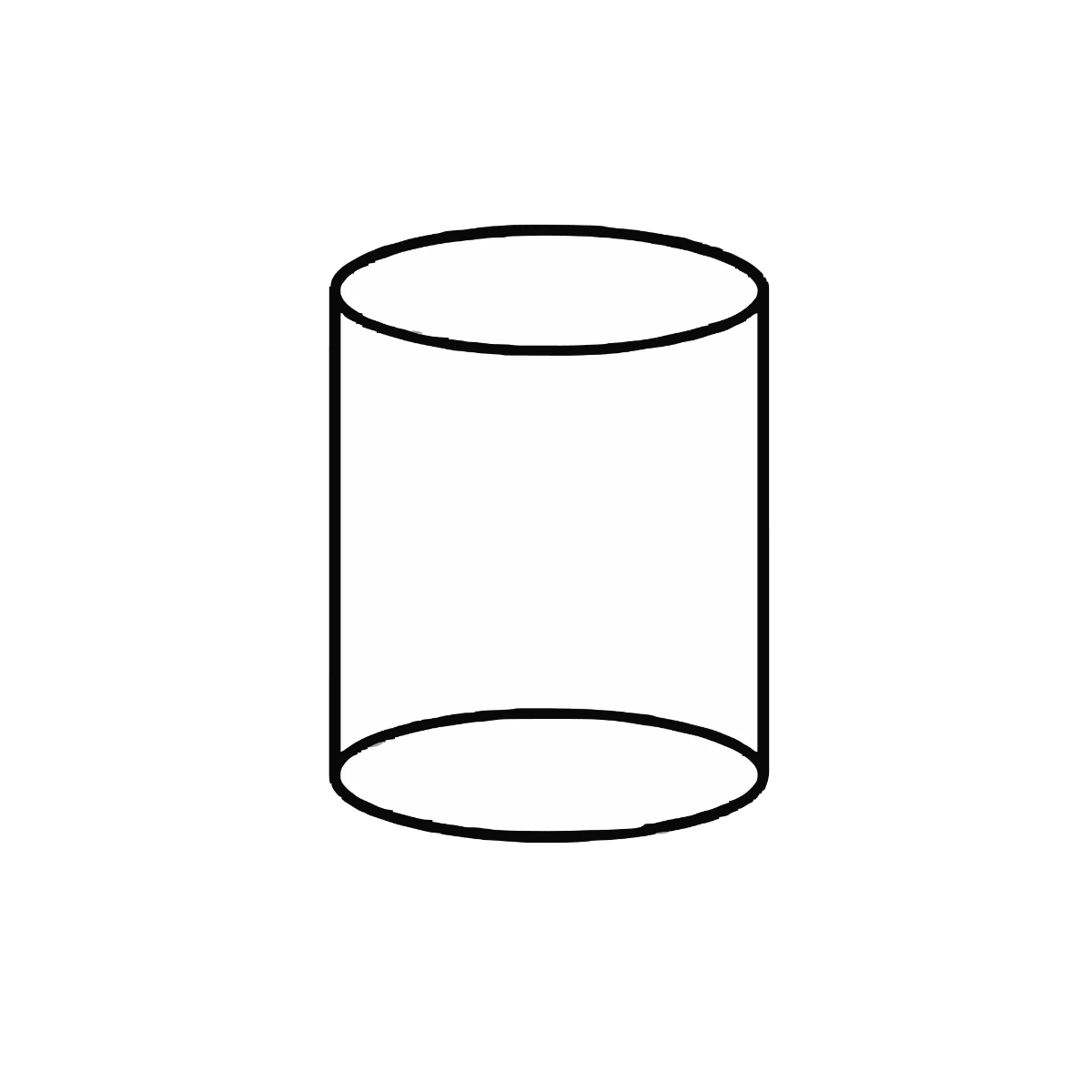 Free Cylinder Outline Shape Template to Edit Online