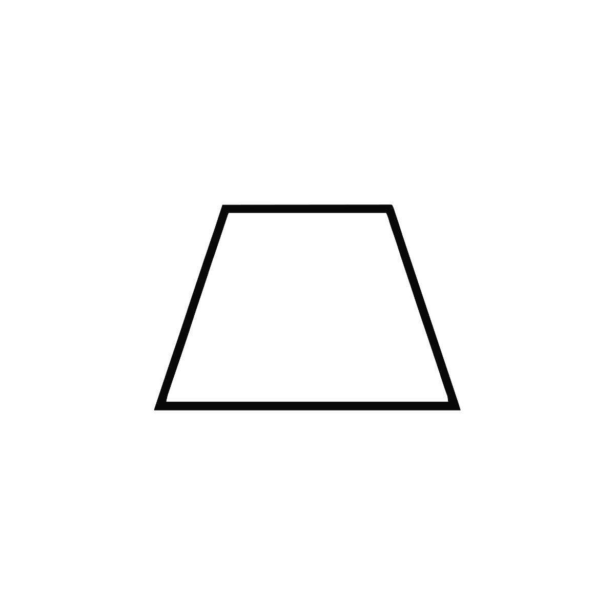 Free Trapezoid Outline Shape Template to Edit Online